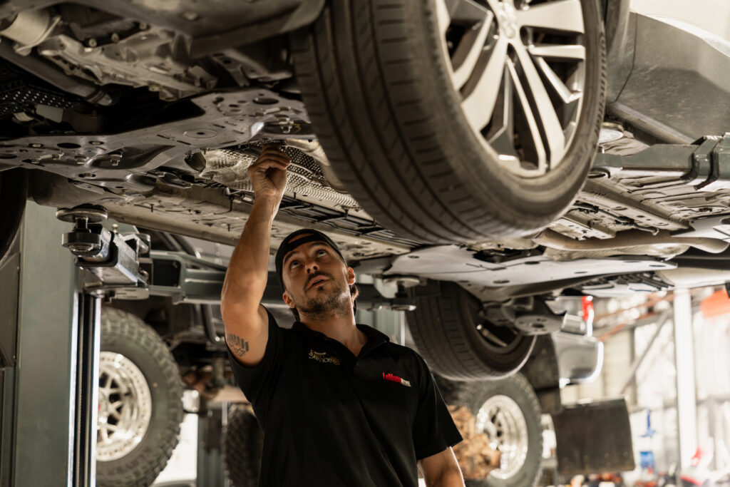 LeMans Motors professional workshop facility in Brisbane with modern equipment